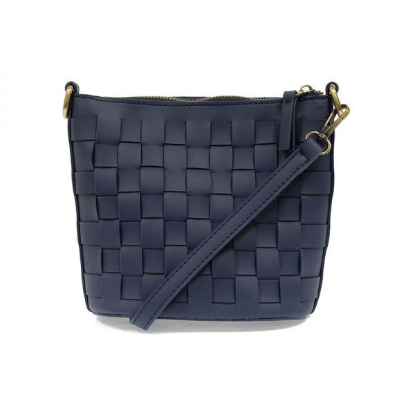 Maci Woven Crossbody Bag Navy