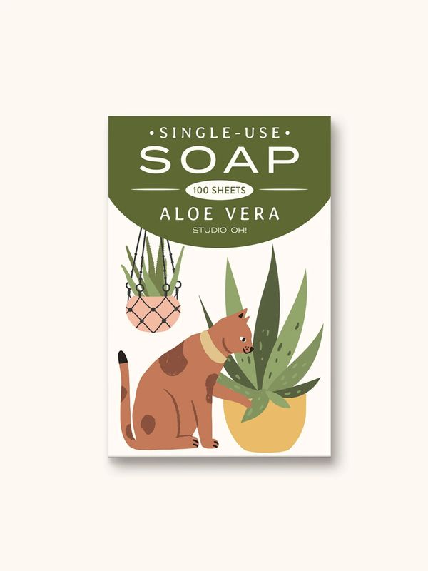 Single Use Soap Sheets Aloe Vera