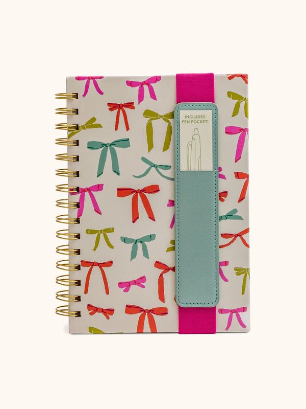 Put a Bow on It Notebook with Pen Pocket