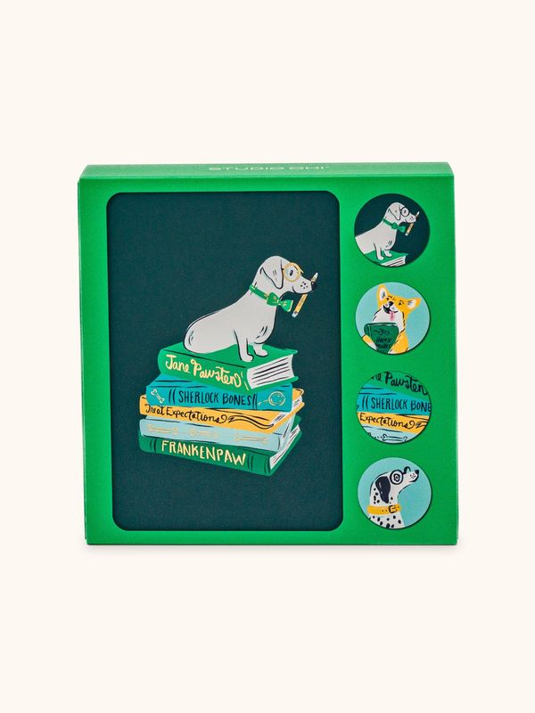 Smart Pups Assorted  Note Card Set with Stickers