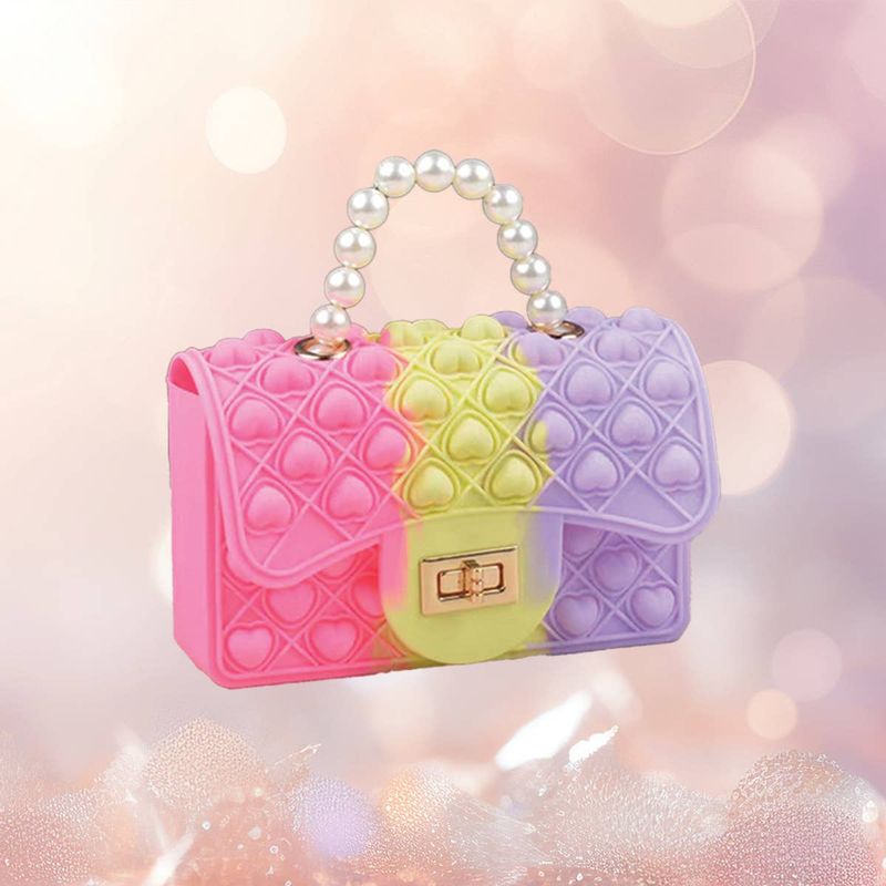 Fidget Pearl Handbag, Cotton Candy