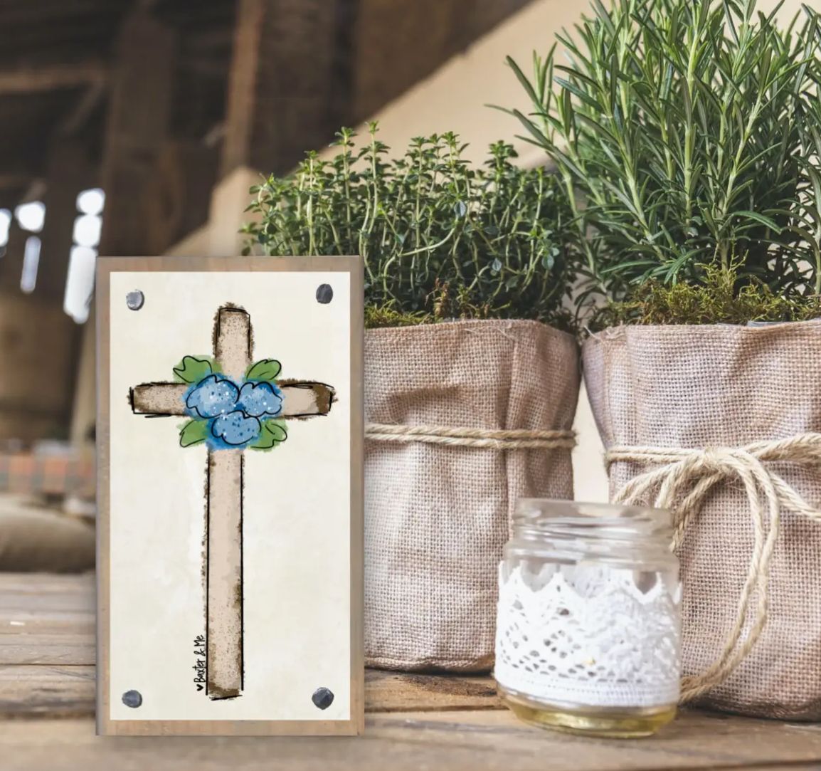 Driftwood Happy Block, The Cross