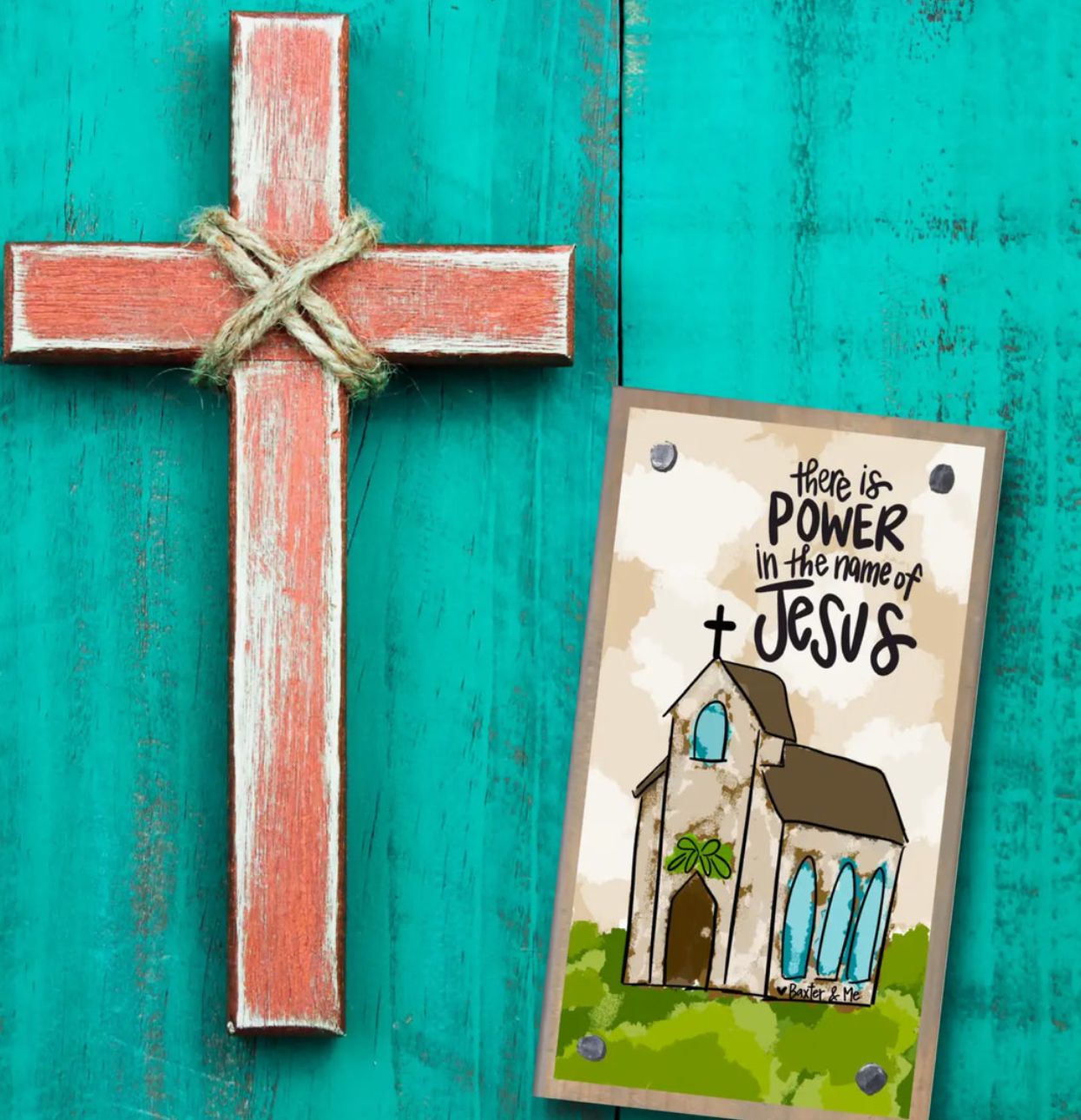 Driftwood Happy Block, Power In the Name of Jesus