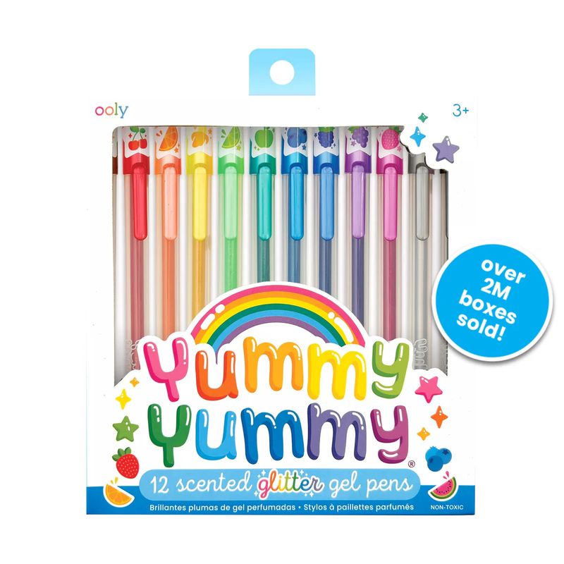 Yummy Scented Colored Glitter Gel Pen Set of 12