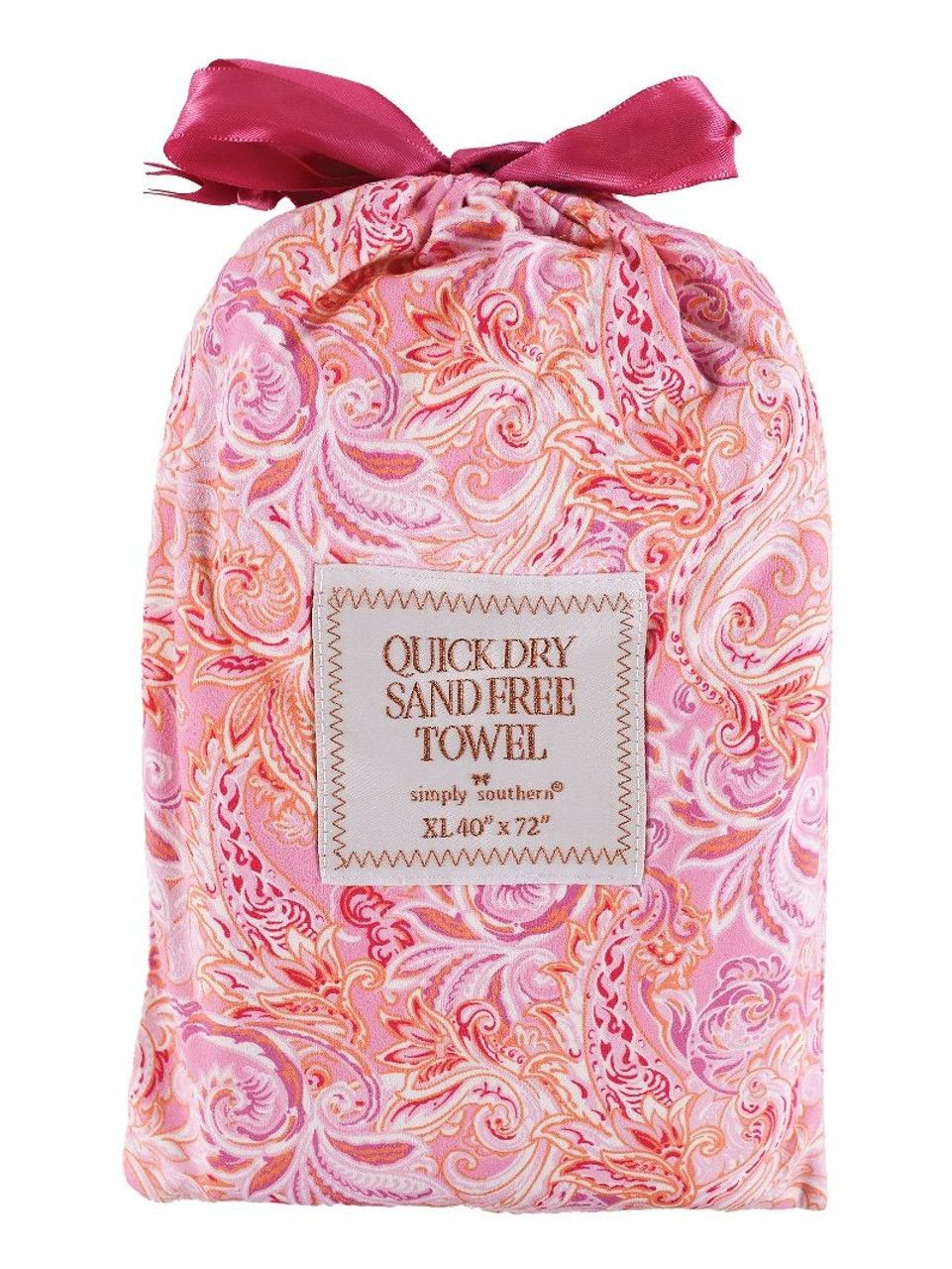 Quick Dry Towel Pink Paisley