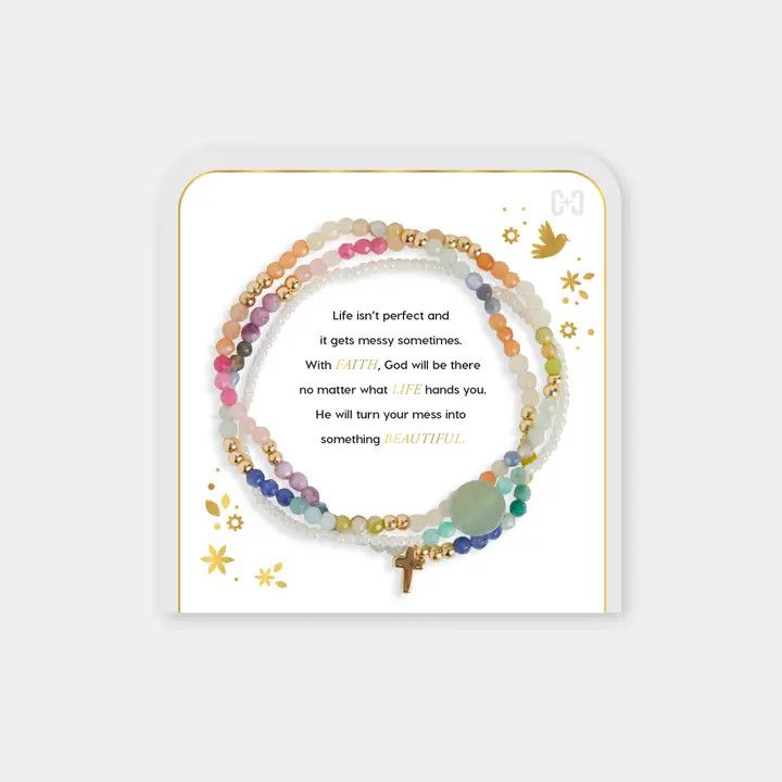 Messy Life Charm Bracelet, Gold