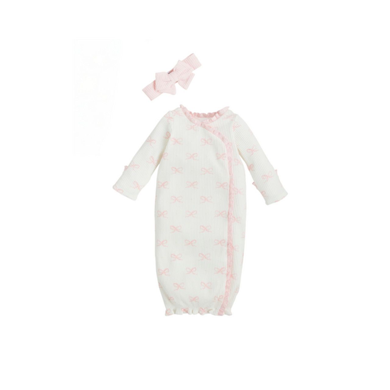 Bow Print Gown &amp; Headband Set