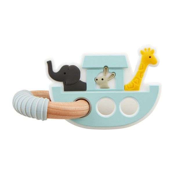 Noah’s Ark Ring Teether, Blue
