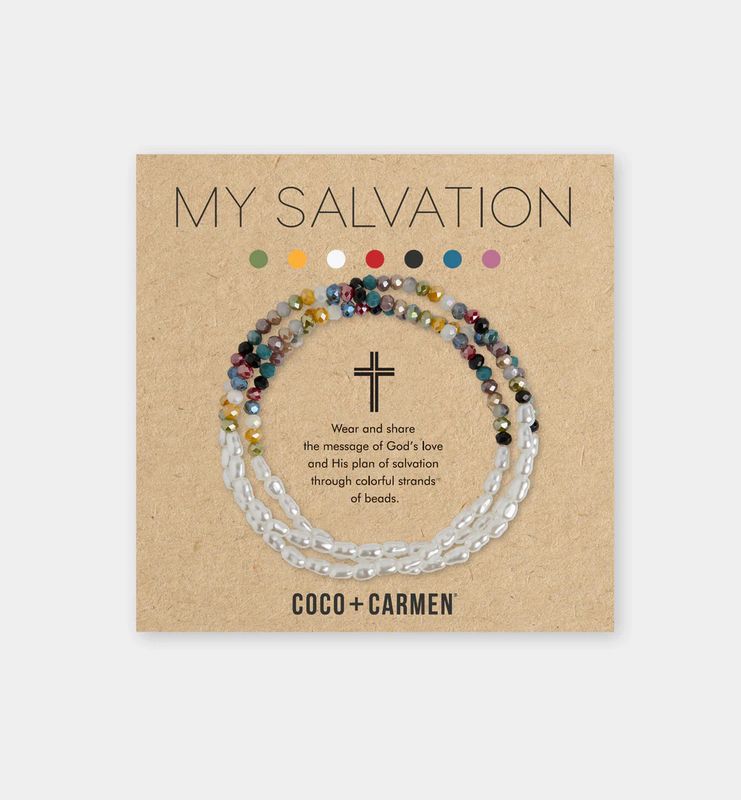 My Salvation Stretch Bracelet - Pearl Multi