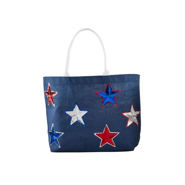 Patriotic Sparkle Tote Navy