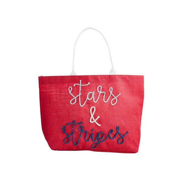 Patriotic Sparkle Tote Red