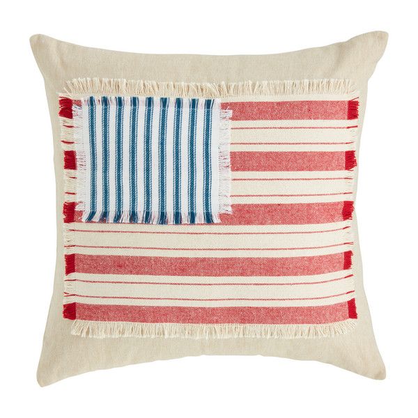 American Flag Applique Pillow