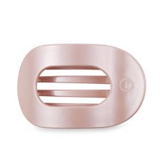 Pearly Pink Flat Round Hair Clip