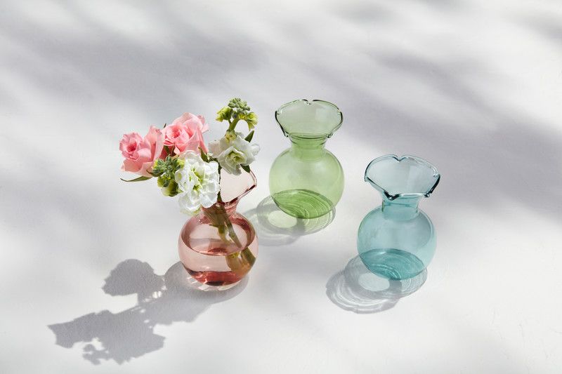 Pink Mini Ruffle Vase