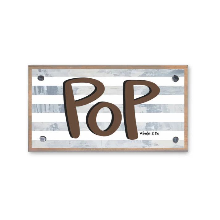 Driftwood Happy Block, Pop