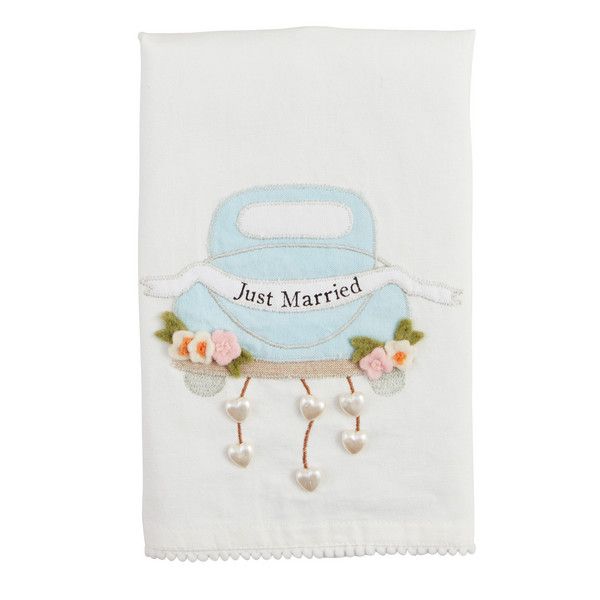 Just Married Wedding Tea Towel