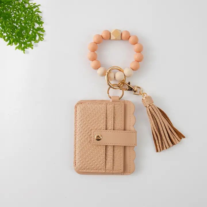 Wallet Keychain, Blush Pink