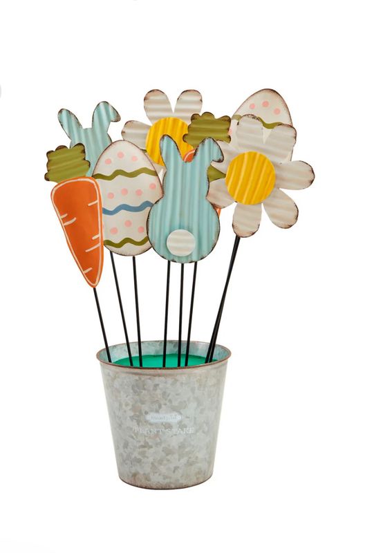 Small Carrot Tin Stake