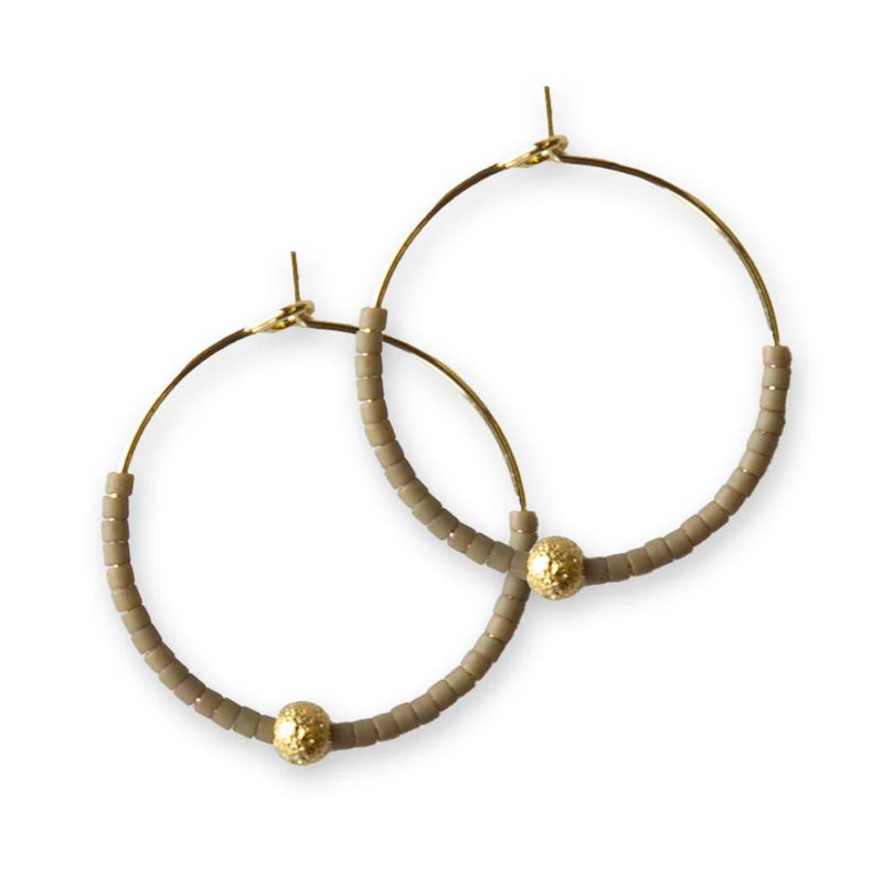 Sprinkles Hoop Earring-Mocha
