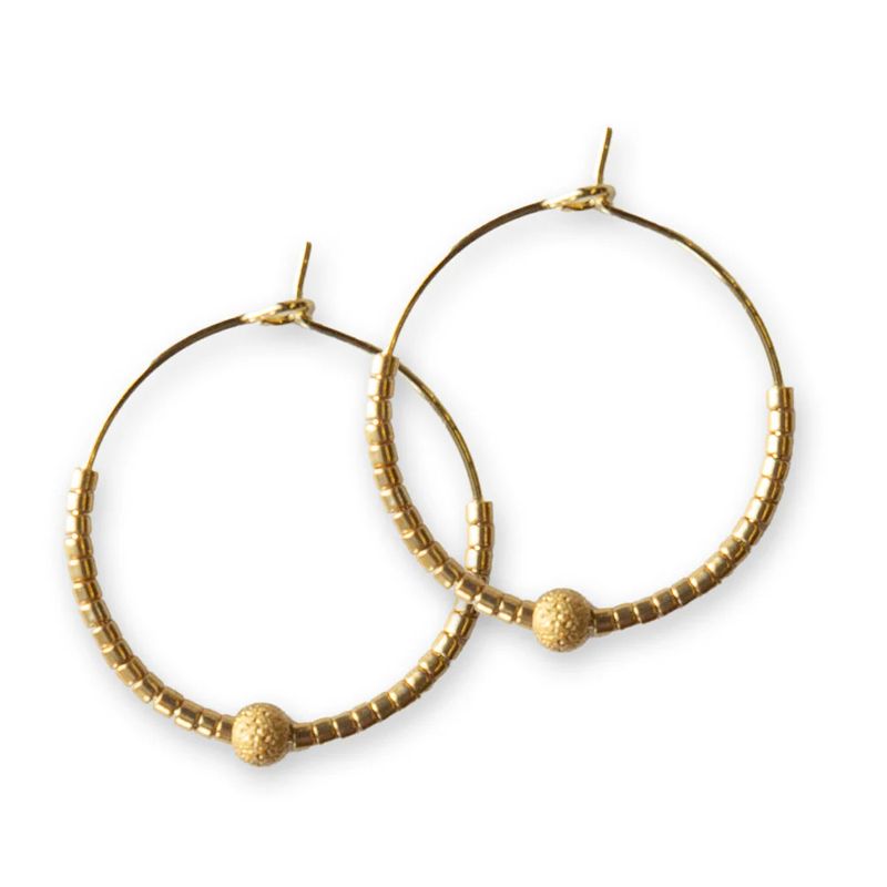 Sprinkles Hoop Earring-Gold