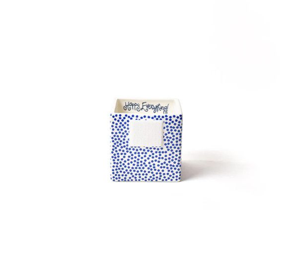 Mini Nesting Cube Small Indigo Dot
