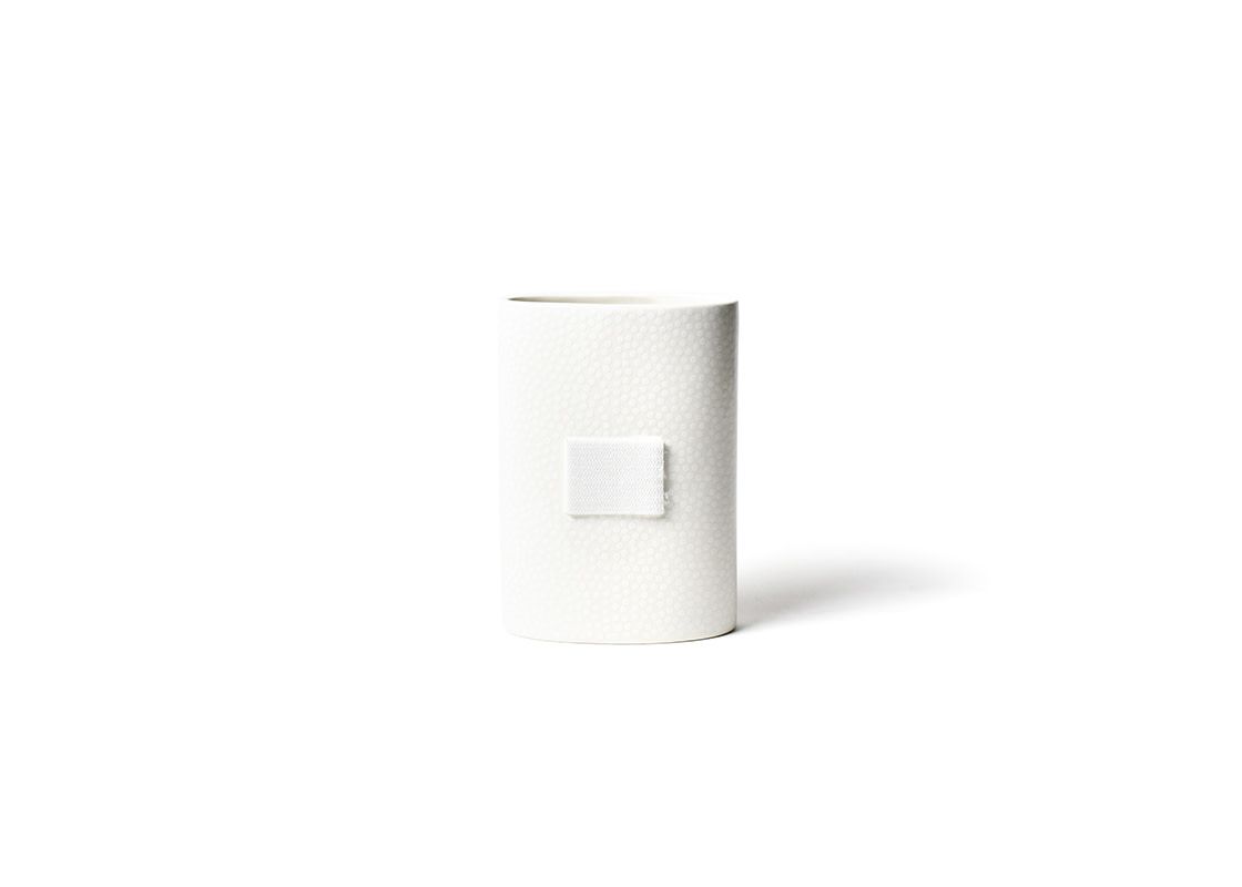 Mini Oval Vase, White Small Dot SOLD