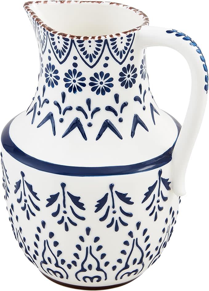 Blue Painted Pitcher SOLD