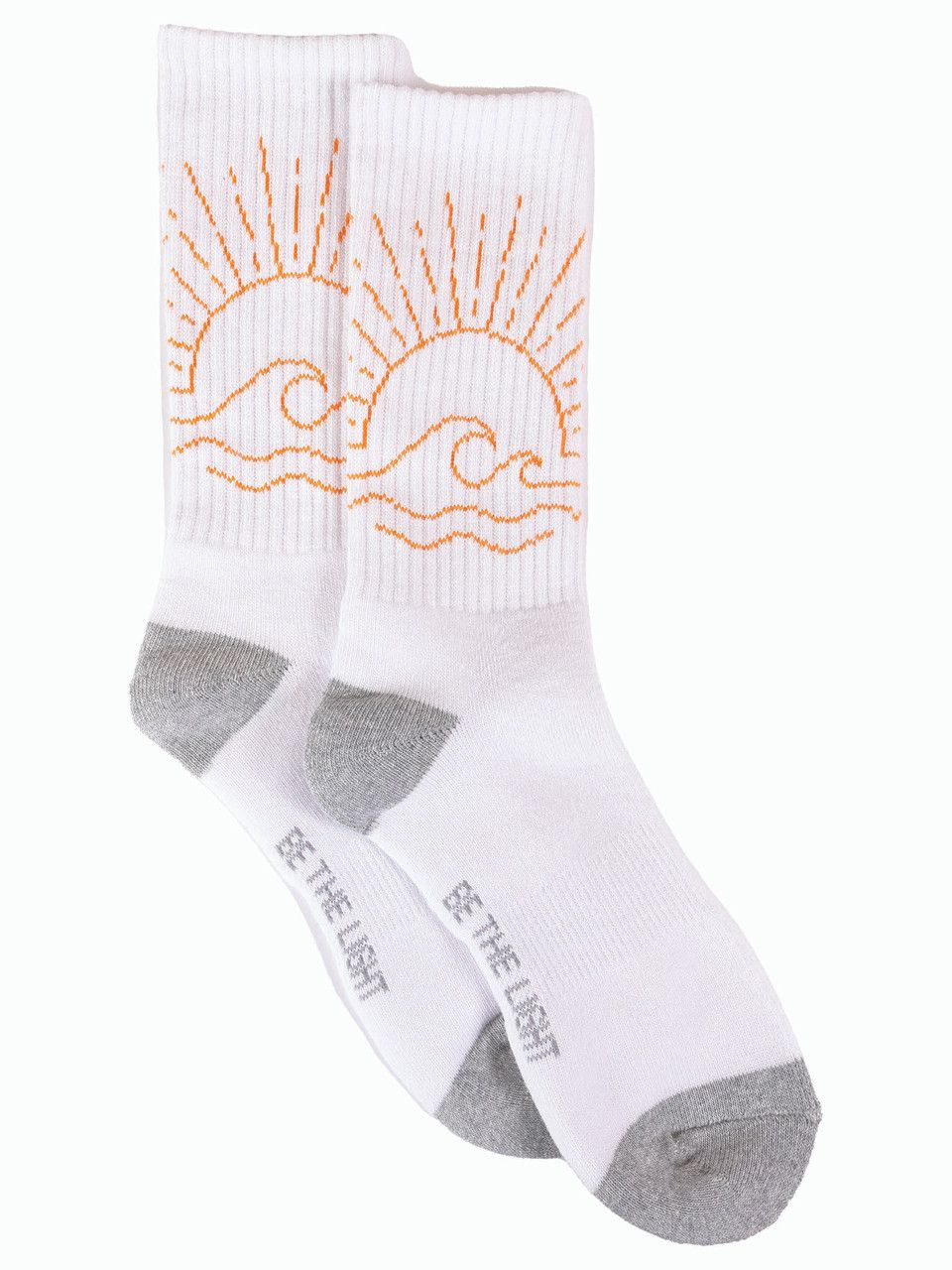 Womens Crew Sock, Knit Waves