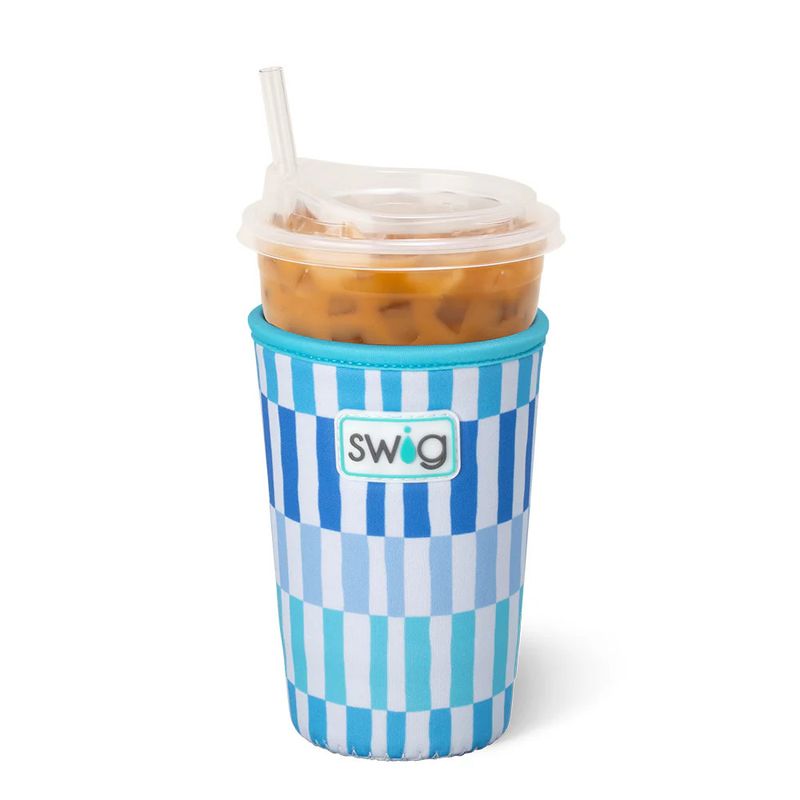 Medium Iced Cup Coolie, Glacier Stripe