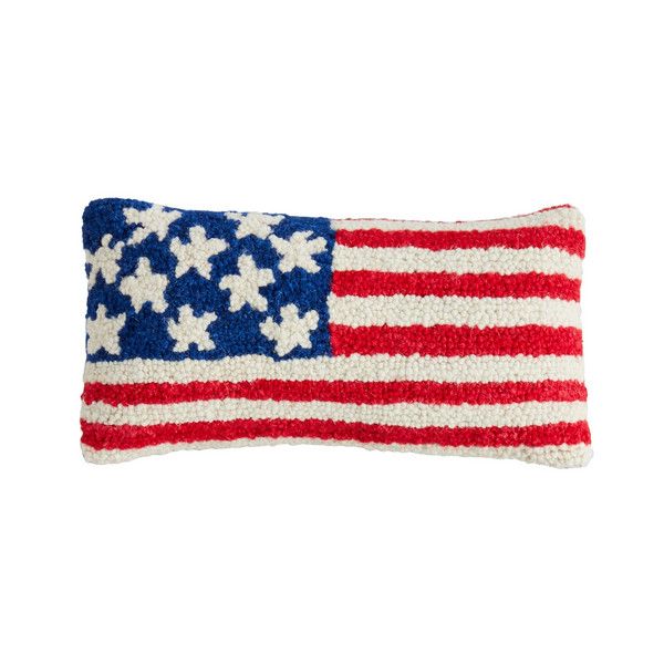 American Flag Wool Pillow
