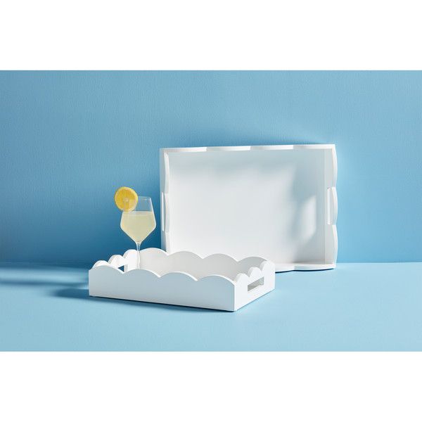 Nested Lacquer Trays, Set of 2