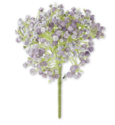9in Baby’s Breath Pick, Purple