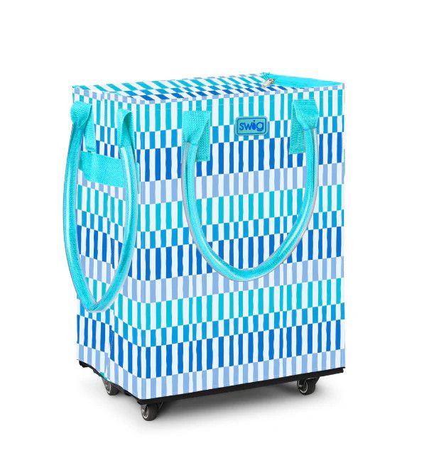 Mega Tote Bag, Glacier Stripe