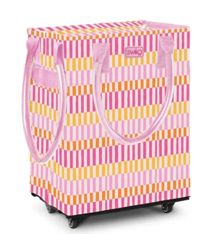 Mega Tote Bag, Sherbet Stripe
