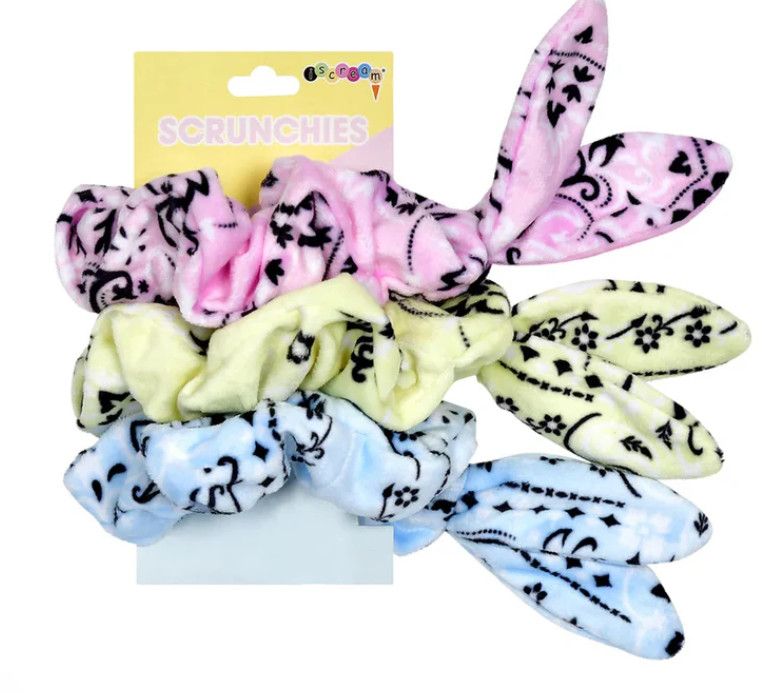 Bandana Patchwork Scrunchie Set