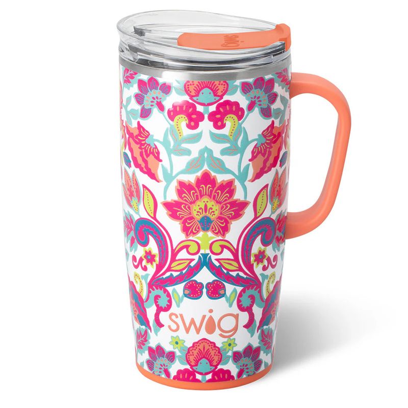 22oz Travel Mug, Flourish
