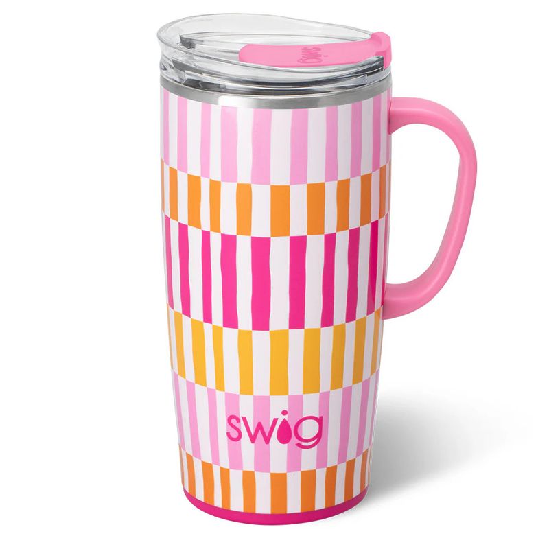 22oz Travel Mug, Sherbet Stripe