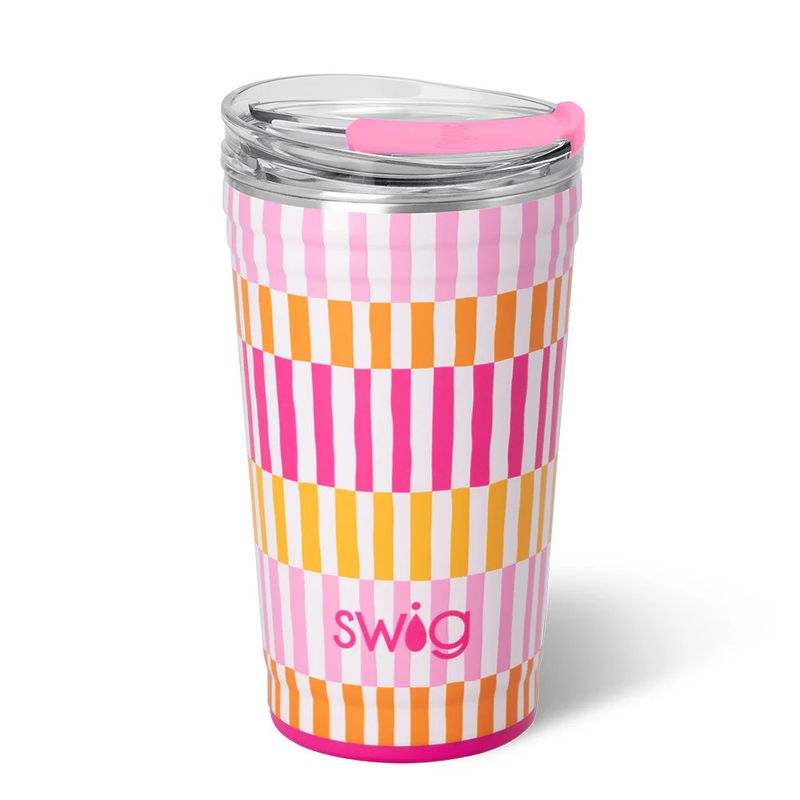 24oz Party Cup, Sherbet Stripe