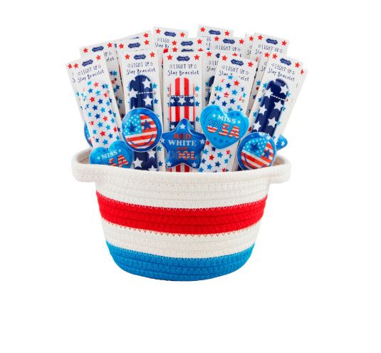 LED Slap Band, Patriotic Heart