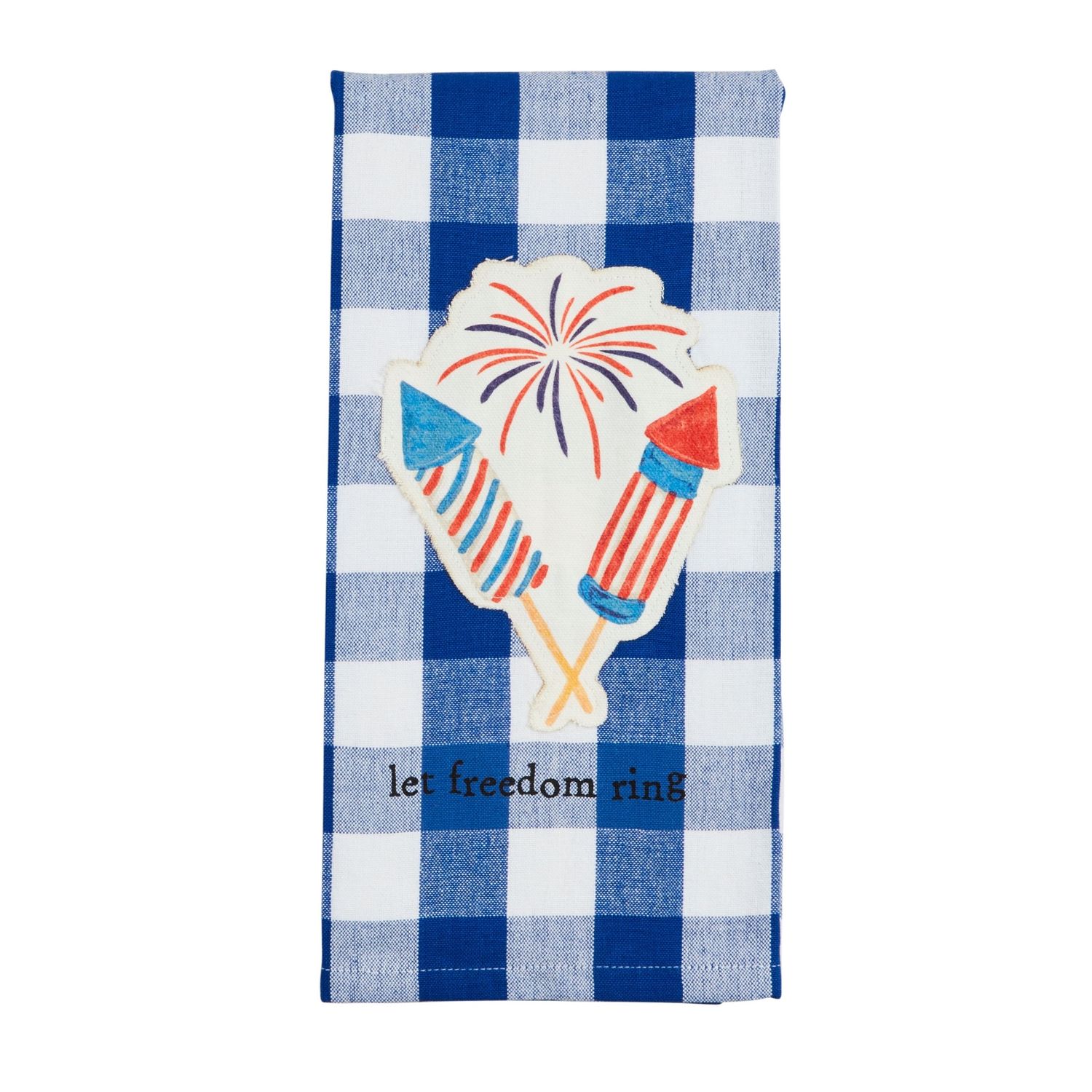 Firework Americana Canvas Patch Towel