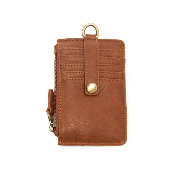 Dolly Small Card Wallet w/Keyring, Saddle