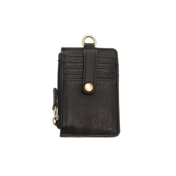 Dolly Small Card Wallet w/keyring, Black
