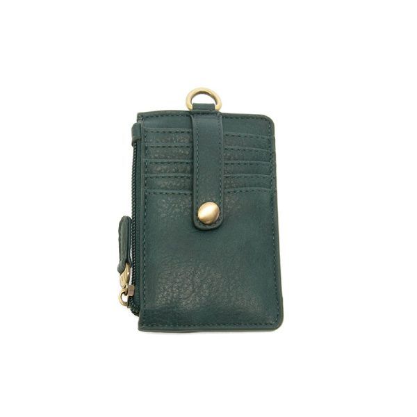 Dolly Small Card Wallet w/keyring, Dark Teal