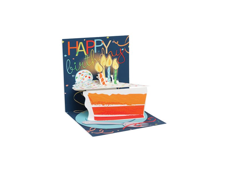 Mini Pop Up Card, Big Slice of Cake