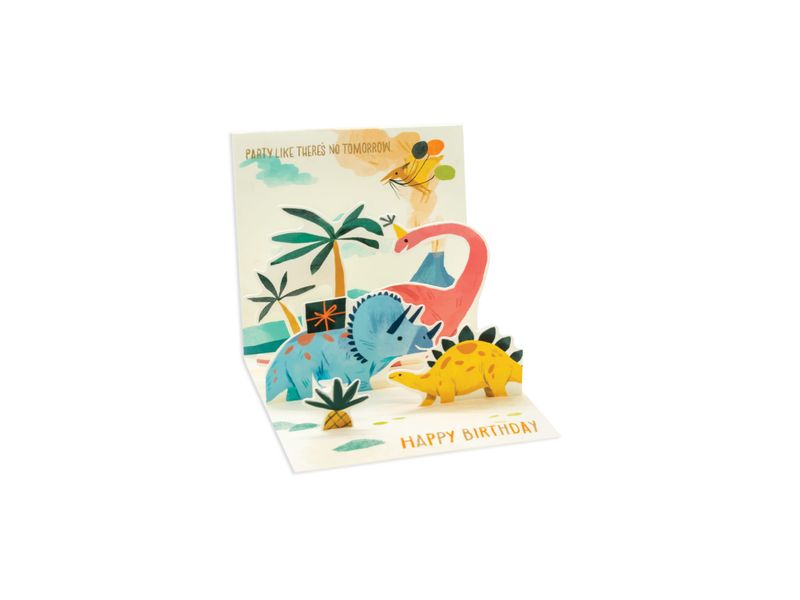 Mini Pop Up Card, Dinosaurs