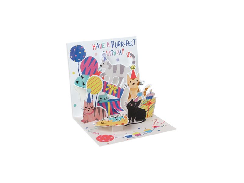 Mini Pop Up Card, Party Cats