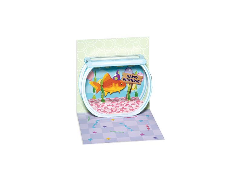 Mini Pop Up Card, Goldfish