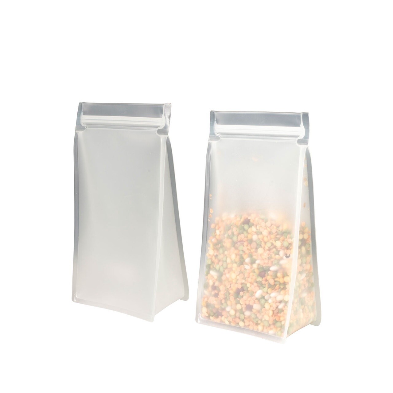 Reusable Tall Stand Up Bag, 1L/4Cup - Set Of 2