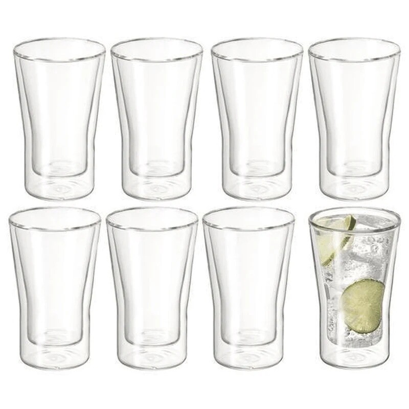 Uno Twin Wall Glass 250ml 8 Pieces Set