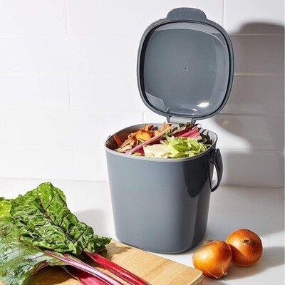 Easy-Clean Compost Bin - Charcoal